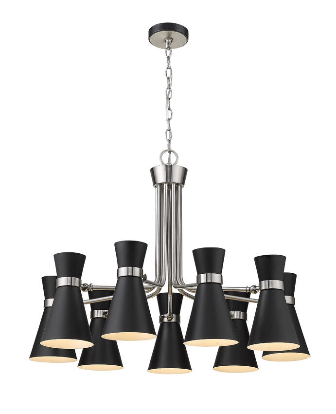 Z-Lite Soriano Chandelier 9-Light Brushed Nickel | Lighting House Orillia