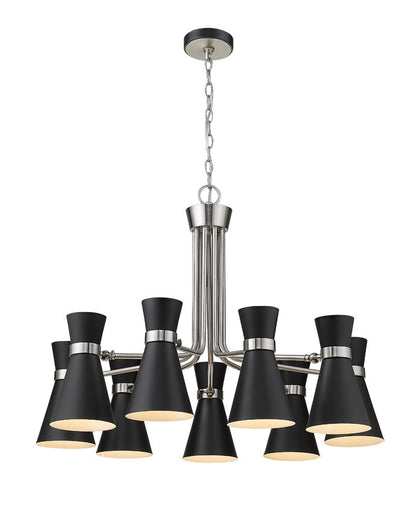 Z-Lite Soriano Chandelier 9-Light Brushed Nickel | Lighting House Orillia