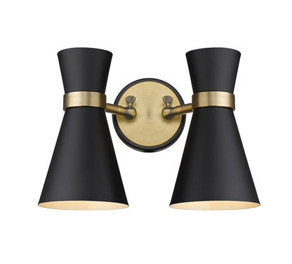 Z-Lite Soriano Wall Sconce 2-Light Heritage Brass | Lighting House Orillia