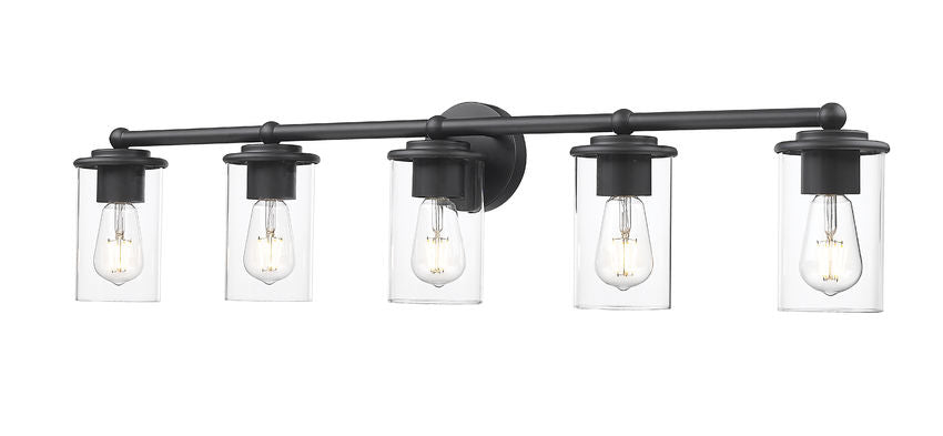 Z-Lite Thayer Vanity Light 5-Light Matte Black