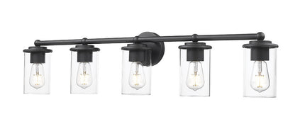 Z-Lite Thayer Vanity Light 5-Light Matte Black