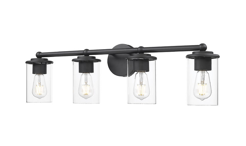 Z-Lite Thayer Vanity Light 4-Light Matte Black