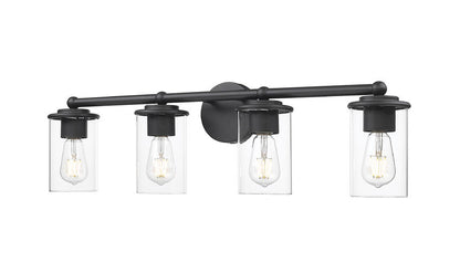 Z-Lite Thayer Vanity Light 4-Light Matte Black