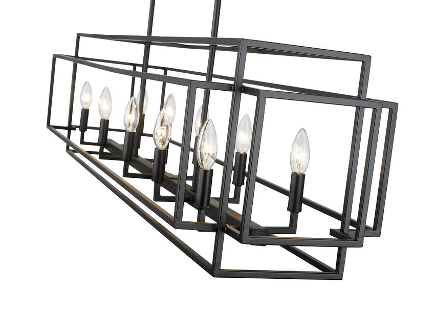 Z-Lite Titania Linear Chandelier Interior Lifestyle Angle | Lighting House Orillia