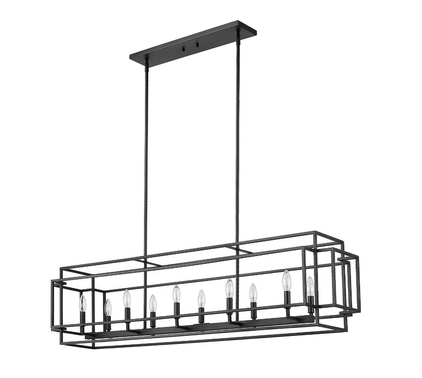 Z-Lite Titania Linear Chandelier Night Lighting | Lighting House Orillia