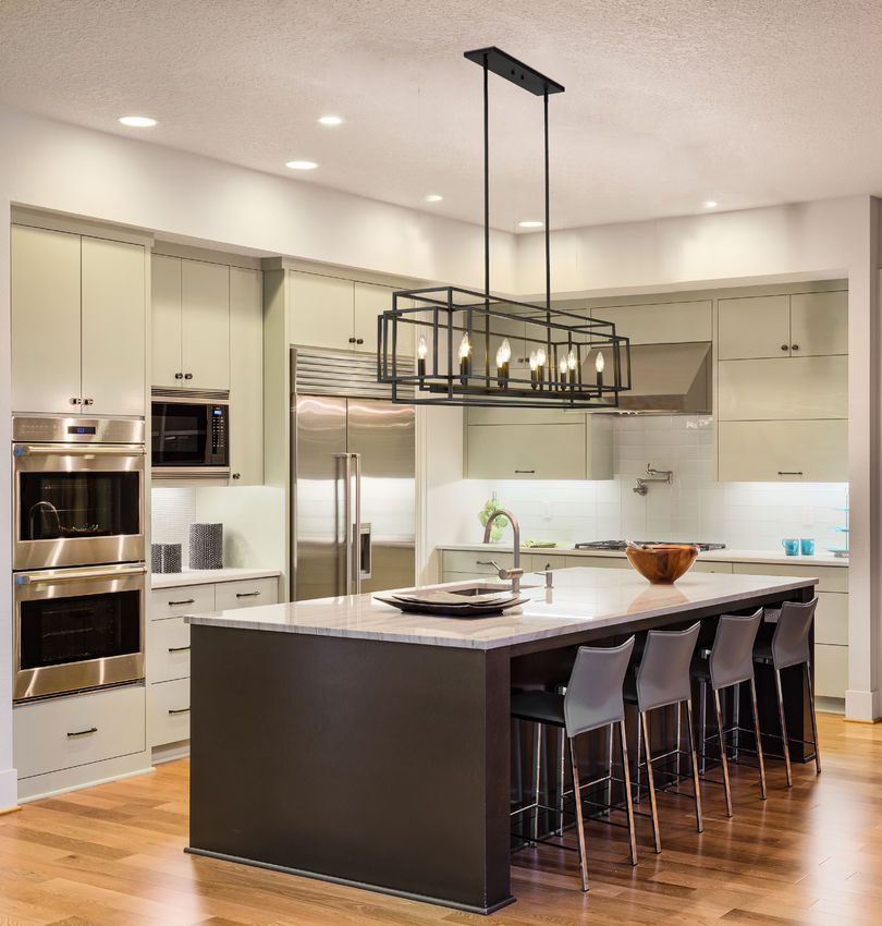Z-Lite Titania Linear Chandelier Cage Detail | Lighting House Orillia