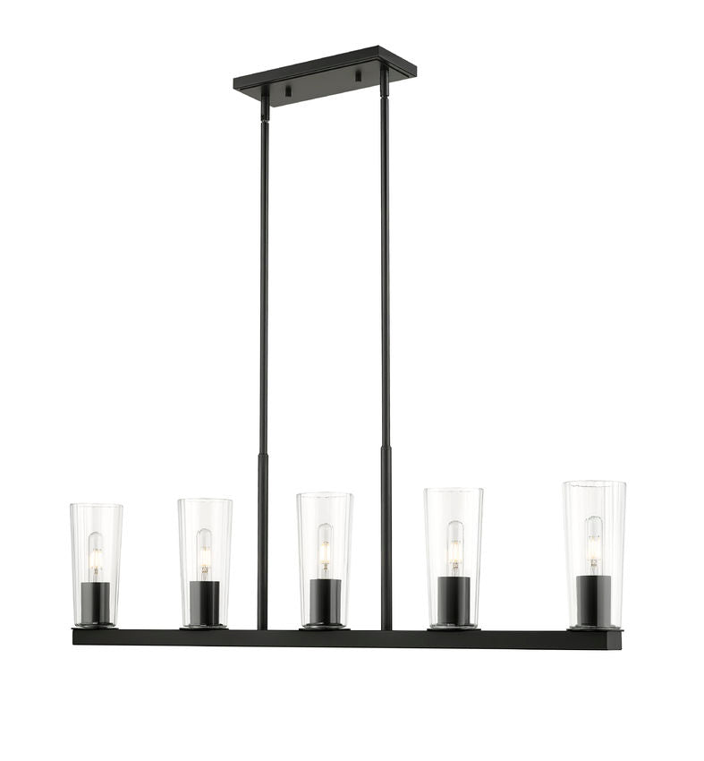 Z-Lite Titus Linear Chandelier Matte Black | Lighting House Orillia