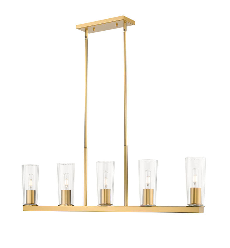 Z-Lite Titus Linear Chandelier Modern Gold | Lighting House Orillia