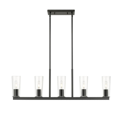 Z-Lite Titus Linear Chandelier Dining Room Interior Lifestyle | Lighting House Orillia