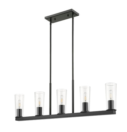 Z-Lite Titus Linear Chandelier Night Lighting | Lighting House Orillia
