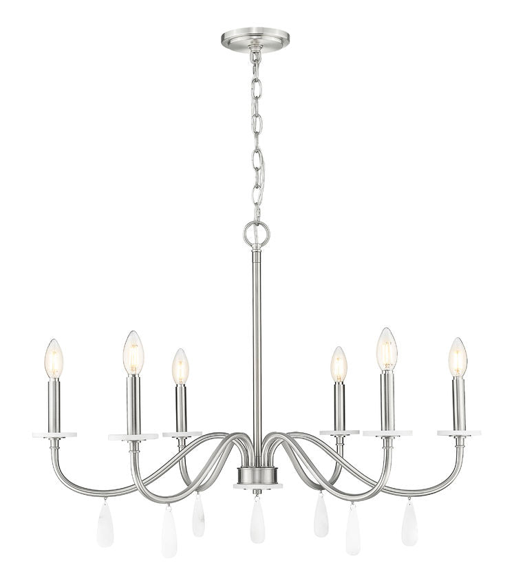 Z-Lite Toussant Chandelier 32 inch Brushed Nickel | Lighting House Orillia