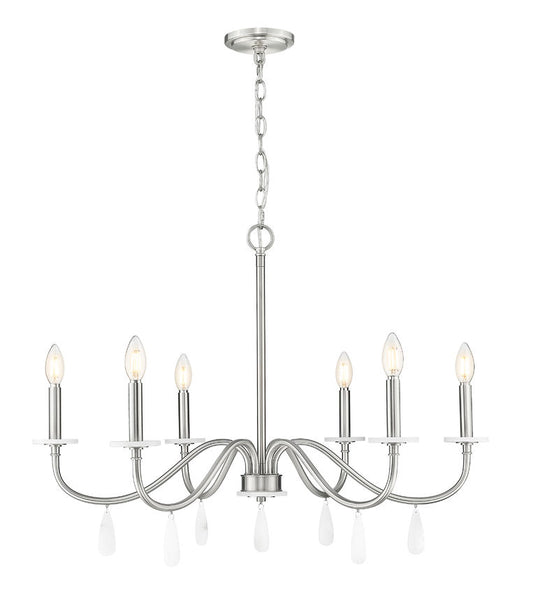 Z-Lite Toussant Chandelier 32 inch Brushed Nickel | Lighting House Orillia