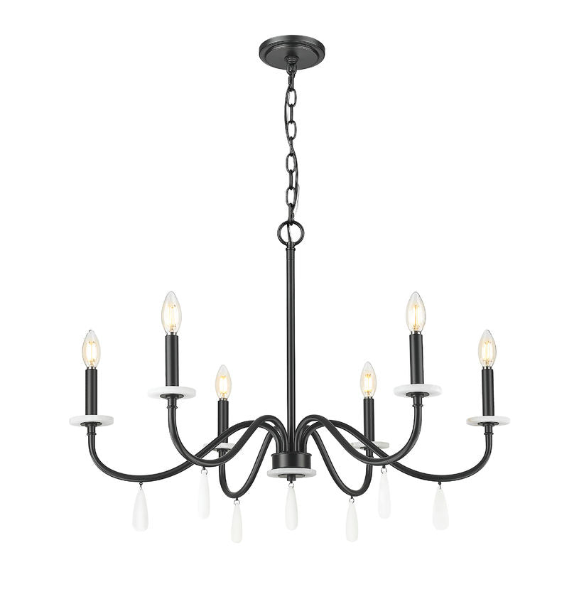 Z-Lite Toussant Chandelier Foyer Interior Lifestyle