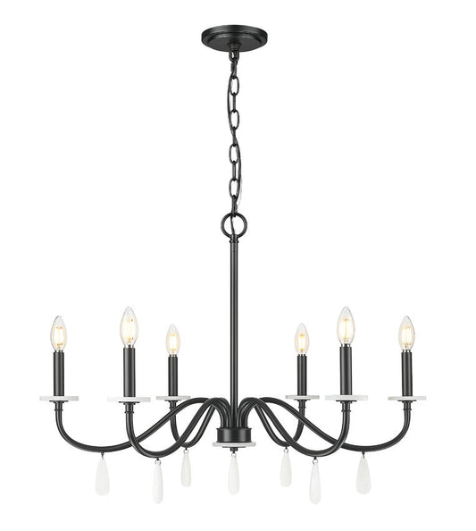 Z-Lite Toussant Chandelier 32 inch Matte Black