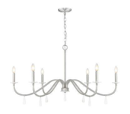 Z-Lite Toussant Chandelier 45 inch Brushed Nickel