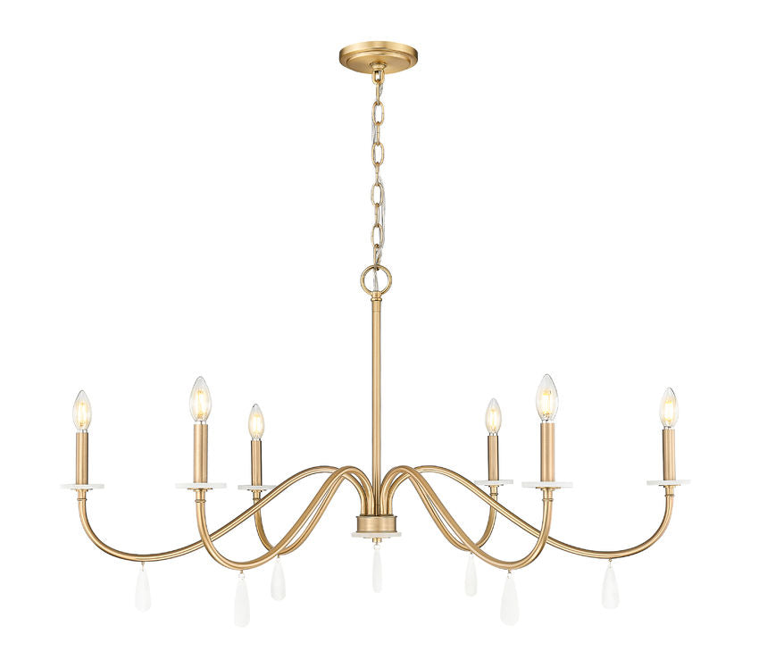 Z-Lite Toussant Chandelier 45 inch Modern Gold