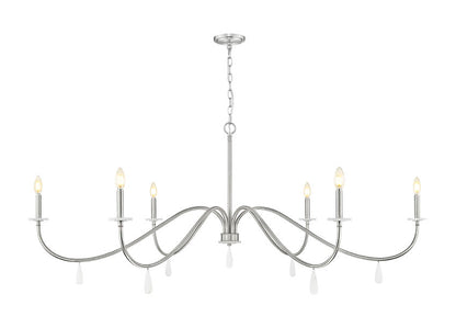Z-Lite Toussant Chandelier 63 inch Brushed Nickel