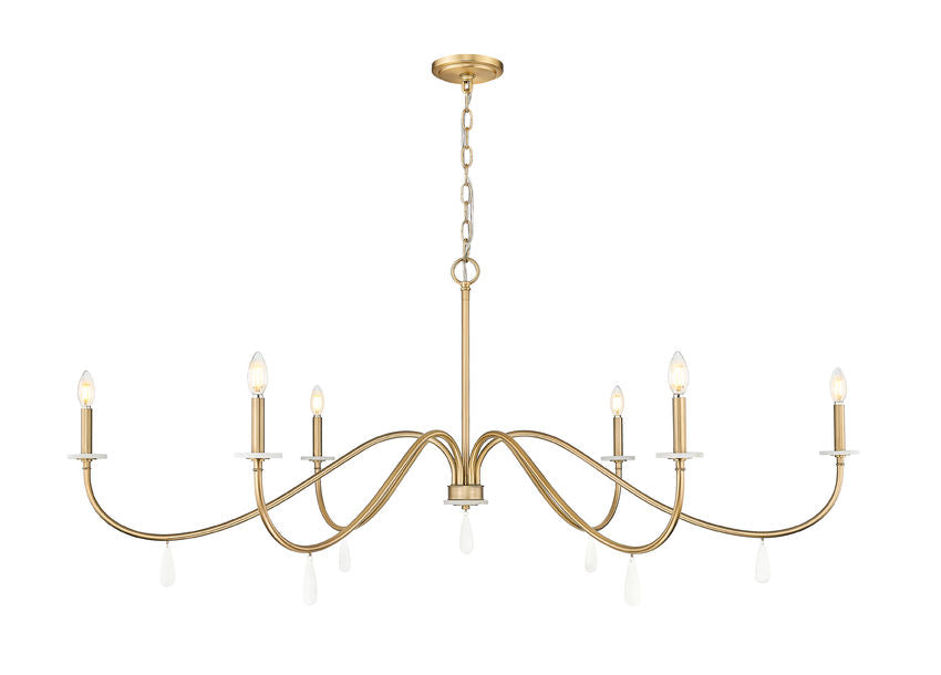 Z-Lite Toussant Chandelier 63 inch Modern Gold
