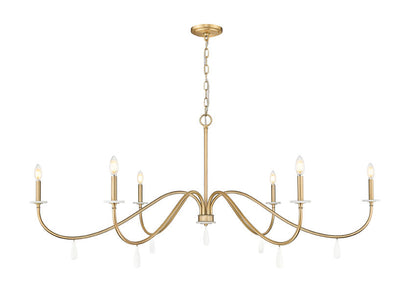 Z-Lite Toussant Chandelier 63 inch Modern Gold