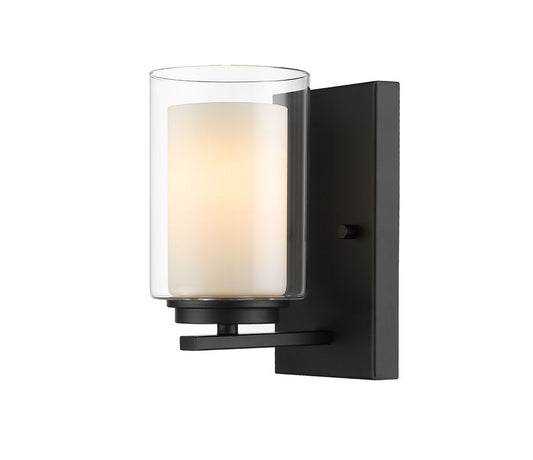 Z-Lite Willow Wall Sconce Matte Black | Lighting House Orillia