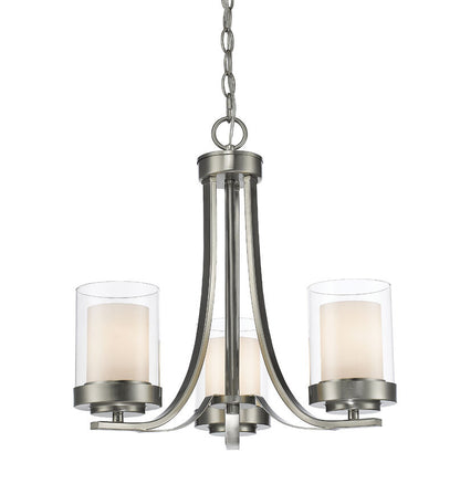 Z-Lite Willow Chandelier, 3-Light, Brushed Nickel | Lighting House Orillia