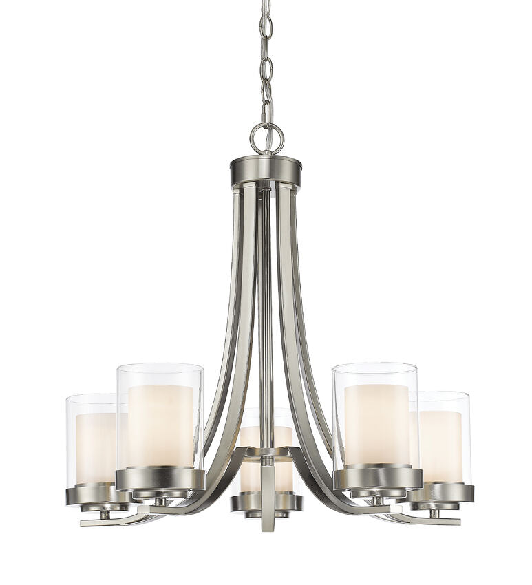 Z-Lite Willow Chandelier 5-Light Brushed Nickel | Lighting House Orillia