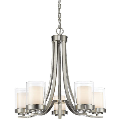 Z-Lite Willow Chandelier 5-Light Brushed Nickel | Lighting House Orillia