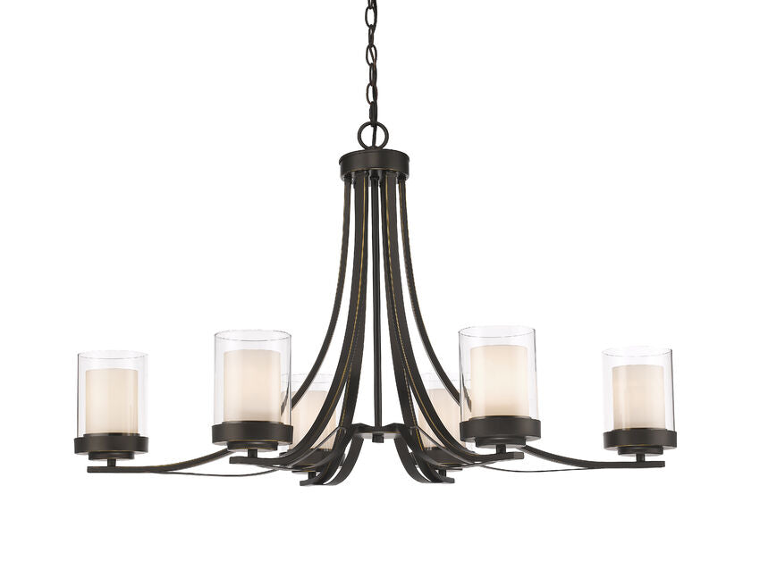 Z-Lite Willow Chandelier 6-Light Olde Bronze | Lighting House Orillia