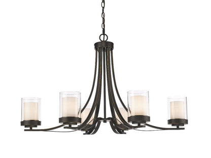 Z-Lite Willow Chandelier 6-Light Olde Bronze | Lighting House Orillia