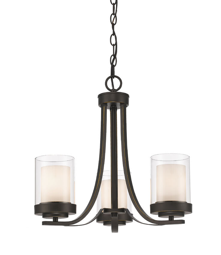 Z-Lite Willow Chandelier, 3-Light, Olde Bronze | Lighting House Orillia