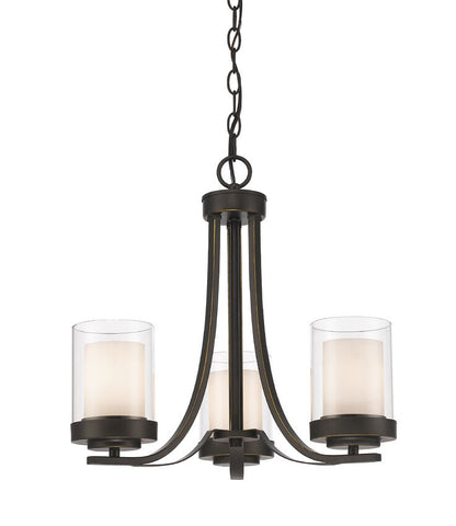 Z-Lite Willow Chandelier, 3-Light, Olde Bronze | Lighting House Orillia