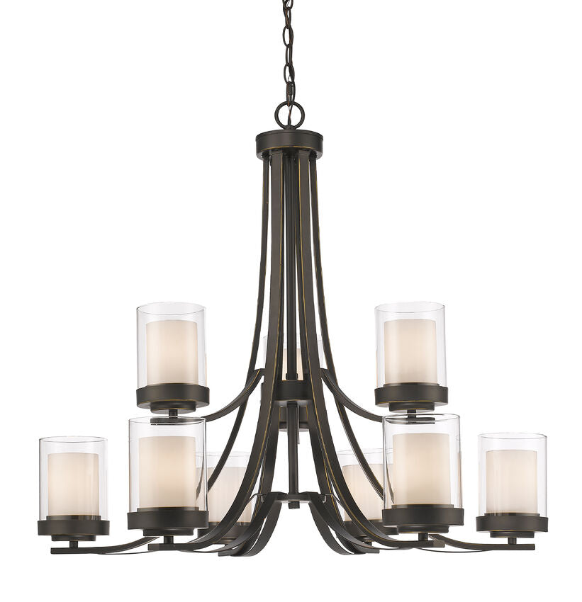 Z-Lite Willow Chandelier, 9-Light, Olde Bronze | Lighting House Orillia