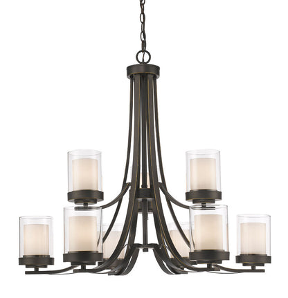 Z-Lite Willow Chandelier, 9-Light, Olde Bronze | Lighting House Orillia